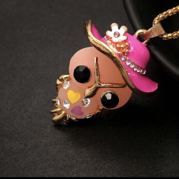 Betsey Johnson Owl Necklace - Picture 3 of 3